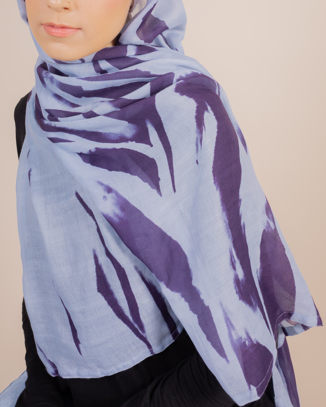 Purple Haze Printed Viscose Hijab
