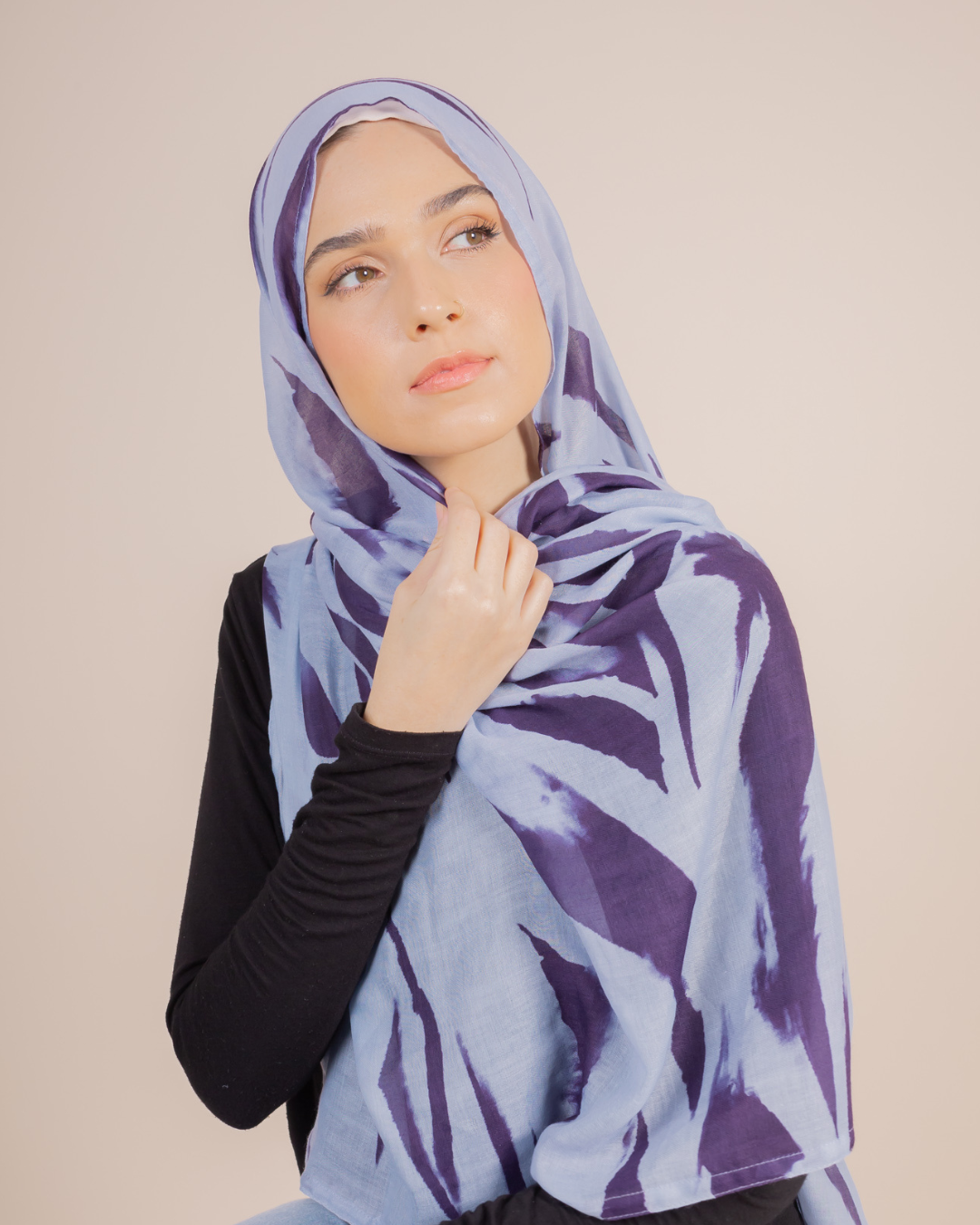 Purple Haze Printed Viscose Hijab