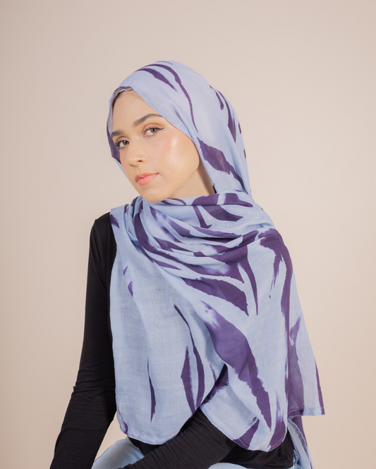 Purple Haze Printed Viscose Hijab